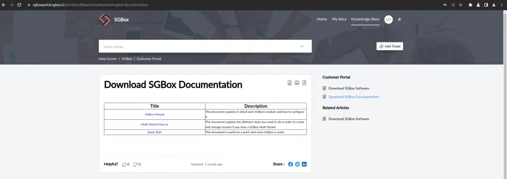 SGBox Documentation