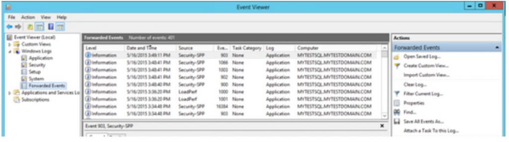 Centralizing Windows Logs ( Forwarded Events )